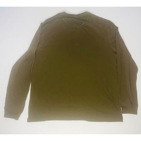 3.1 Phillip Lim Target Henley Long Sleeve Shirt Men XL Brown Casual - Picture 5 of 6